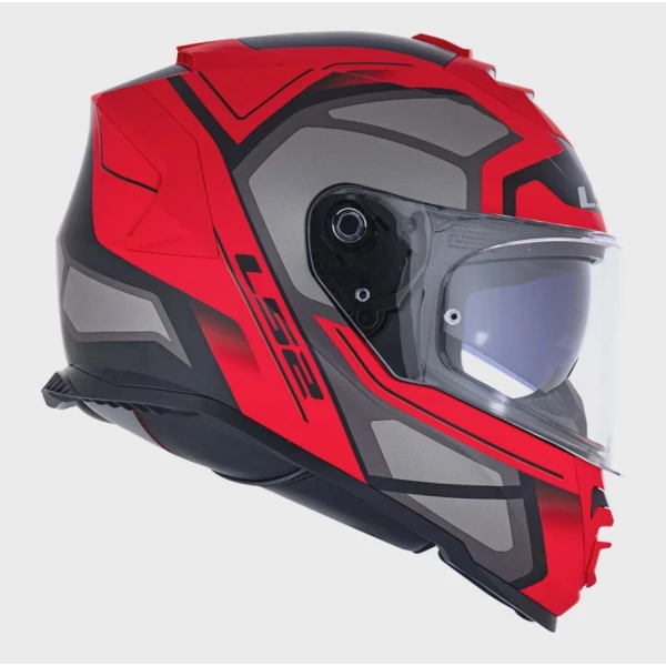 Capacete LS2 Storm FF800 Faster - Vermelho/Titânio 