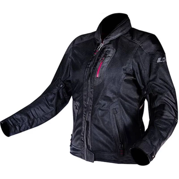 Jaqueta LS2 Alba Feminina - Preto (Ventilada) Para Motociclista - Para Motoqueiros - Para mulher