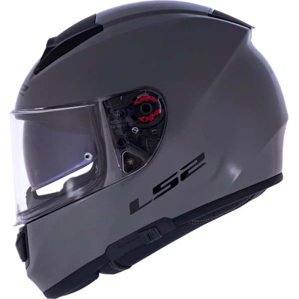 Capacete LS2 Vector FF397 Mono Nardo - Cinza - Masculino - Feminino - Óculos interno - Tri-composto