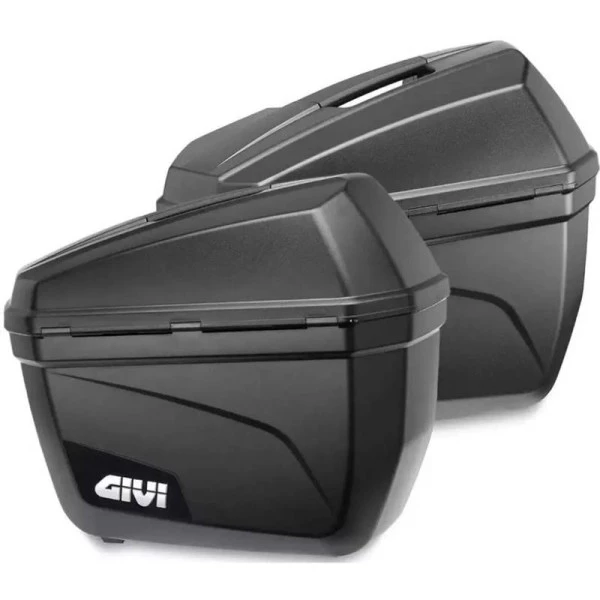 Baú Lateral Givi E-22N Monokey Preto (Par) - 22 Litros