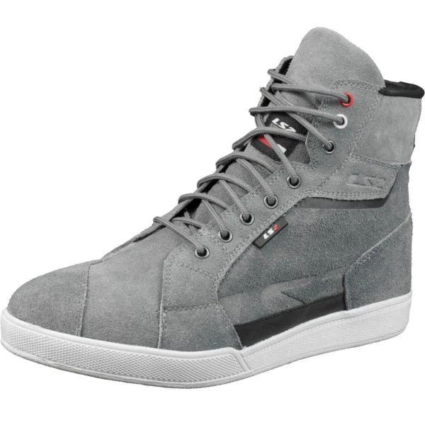 Bota Ls2 Downtown Man WP Cinza - Impermeável - Masculino - Motociclista - Motoqueiro  