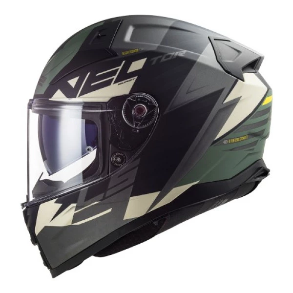 Capacete LS2 FF811 Vector II Absolute - Preto/Cinza/Titanio 