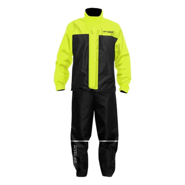 Capa De Chuva Gp tech Siena Nylon Premium Preta/Amarelo 