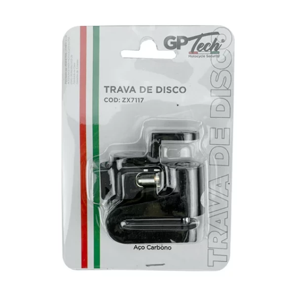 Trava de Disco GP TECH - ZX7117 Preta