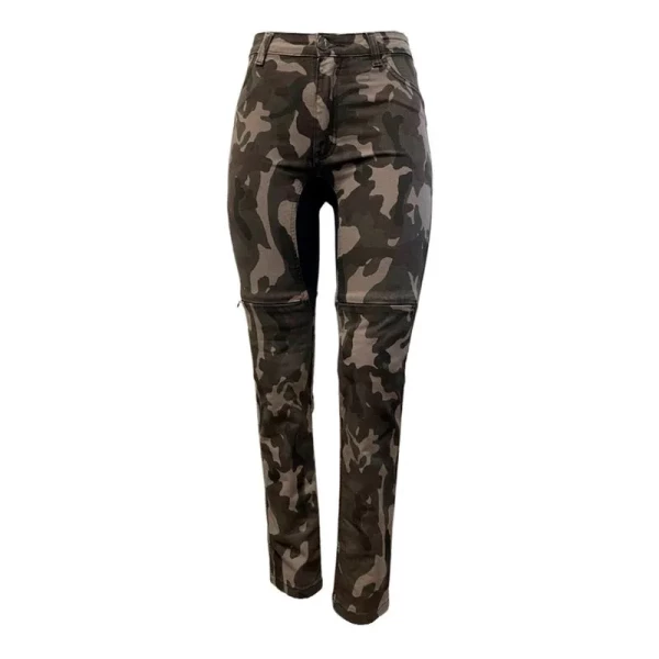 Calca Cargo Feminina Camuflado Force Comfort Chumbo