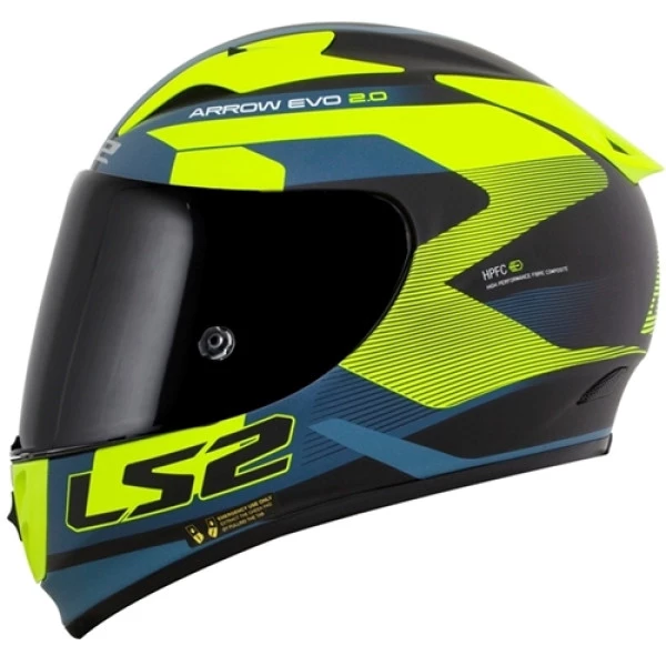 Capacete Ls2 FF323 Arrow Evo Compete - Azul fosco/Amarelo/Preto 64