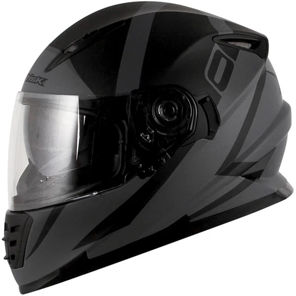 Capacete Norisk FF302 Ridic - Preto/Cinza Fosco 