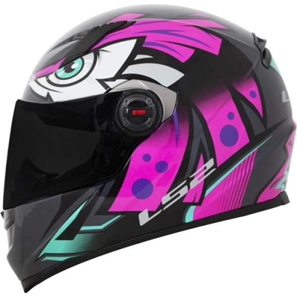 Capacete LS2 FF358 Tribal - Fucsia - Masculino - Feminino 