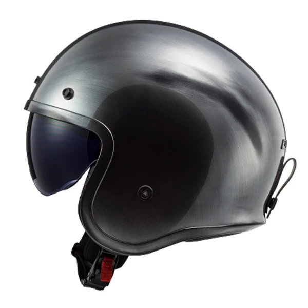 Capacete LS2 OF599 Spitfire - Jeans Titanium - Masculino - Feminino - Óculos interno - Harley