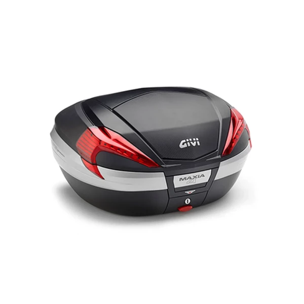 Bauleto Givi Maxia 4 56 Litros Tampa Fibra de Carbono Lente vermelha V56NN