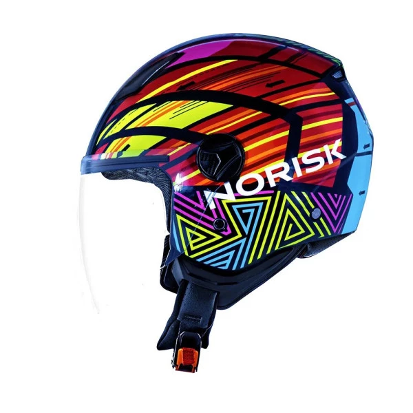 Capacete Norisk Orion Journey (Aberto)  - Amarelo  - Para Moto Masculino e Feminino - Unisex - Motoboy