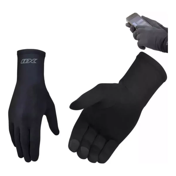 Luvas Thermic X11 Anti-uv Preto Com Touch Screen Unissex