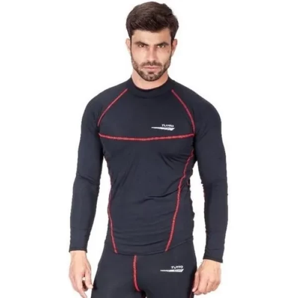Camiseta Segunda Pele Tutto Moto Fluor - Vermelha 