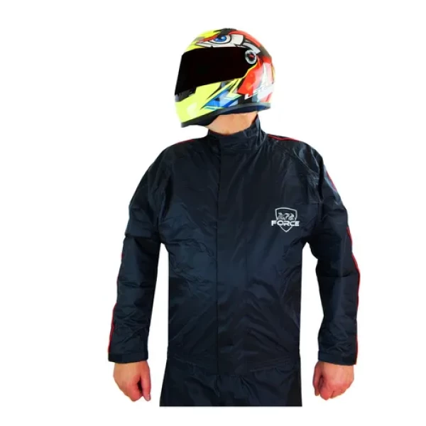  Capa de Chuva Force Nylon New Confort - Preto/Vermelho