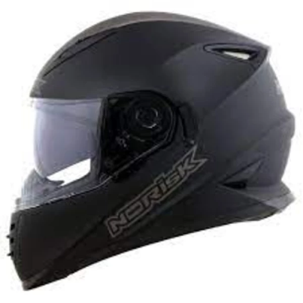 Capacete Norisk FF302 - Com Óculos Interno - Monocolor Preto Fosco - Para Moto Masculino e Feminino - Unisex