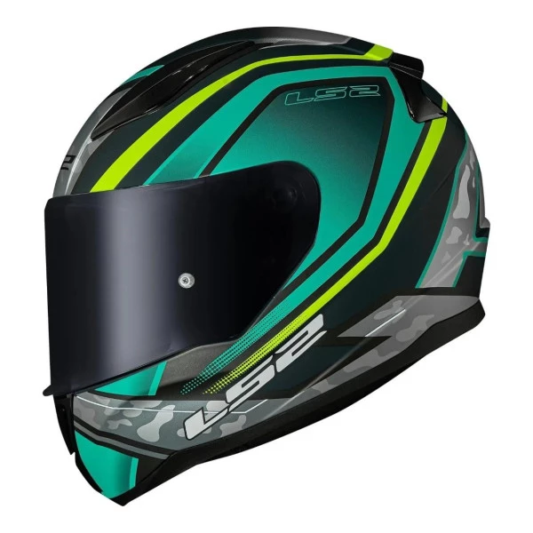Capacete LS2 FF353 Rapid UFO - Verde/Amarelo Fosco 
