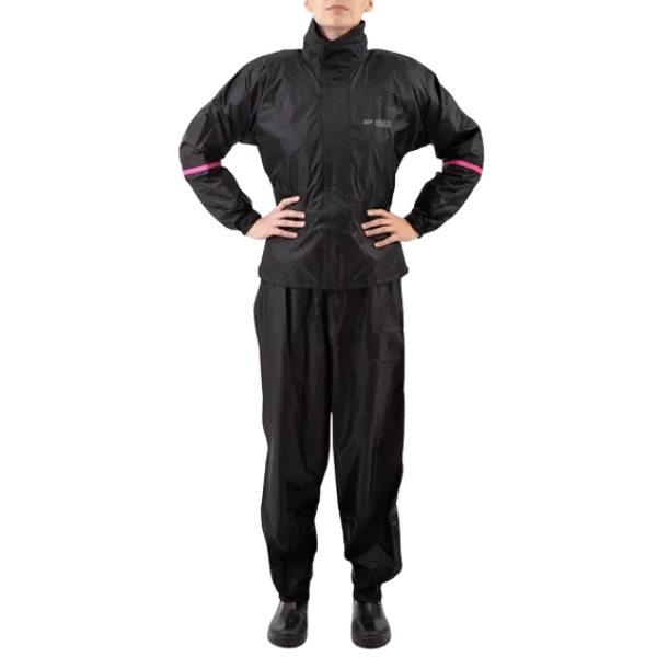 Capa Chuva Feminina GP Tech Essence Premium - Preta/Rosa
