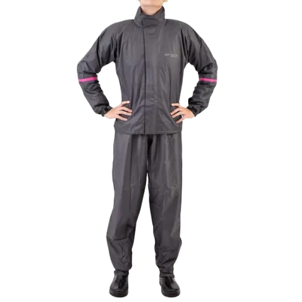 Capa de Chuva Feminina GP Tech Essence Premium - Cinza/Rosa