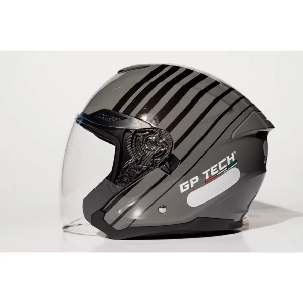 Capacete GP Tech Aberto OF669 Range Titanium Cinza