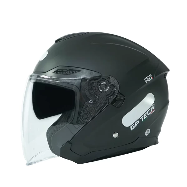 Capacete GP Tech Aberto OF669 Mono Fosco Preto
