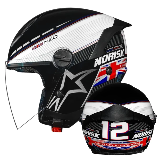 Capacete Norisk Neo Grand Prix United Kingdom - Moto