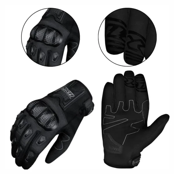 Luvas Blackout 2 Feminina Preto X11 - Para Motoqueira