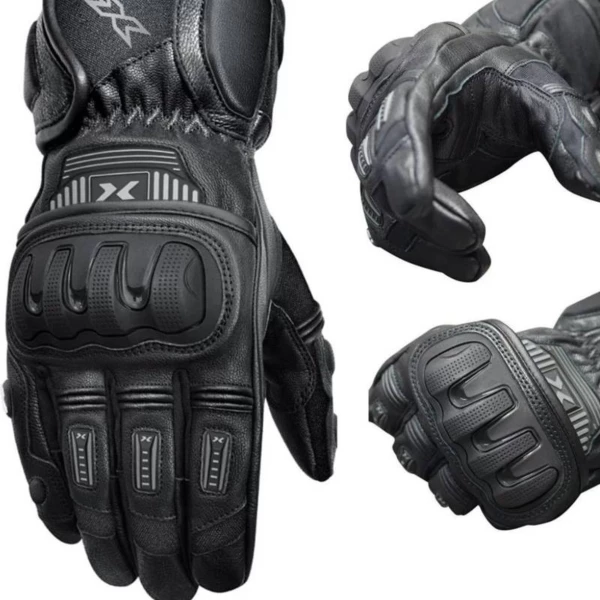 Luva X11 Impact 2 Cano Curto (Couro) - Para Motoqueiro