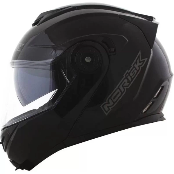 Capacete Norisk Route FF345 Monocolor Fosco Preto 