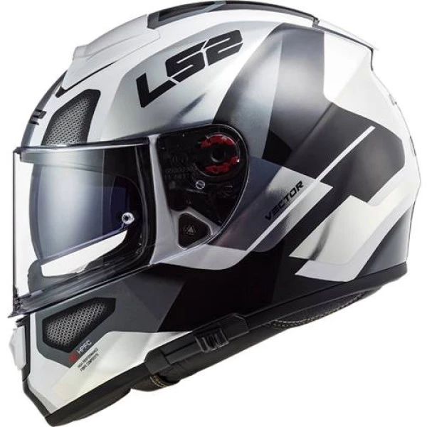 Capacete LS2 Vector Evo FF397 Automat Branco/Titanio