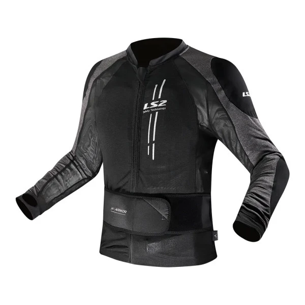 Jaqueta Ls2 X-armor - Preto/Cinza - Masculina - Feminina - Proteção - Lançamento - Verão 