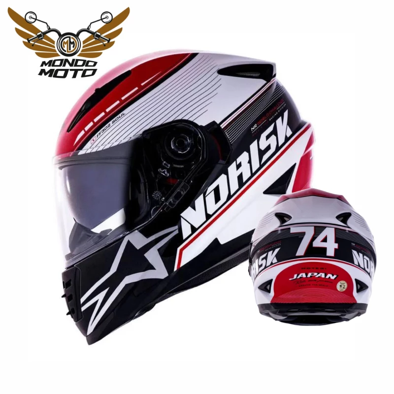 Nori’s Capacete Norisk Fechado Soul Advance Tokyo - Vermelho