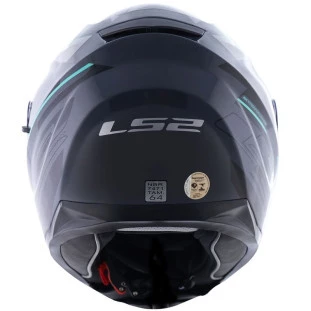 Capacete LS2 FF320 Stream Ixel - Cinza/Preto/Prata - Masculino - Feminino - Óculos interno