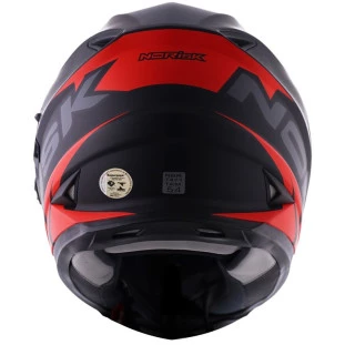 Capacete Norisk FF302 Manty - Preto/Vermelho