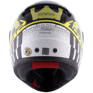Capacete LS2 FF353 Rapid Bravado - Preto/Amarelo - Masculino - Feminino