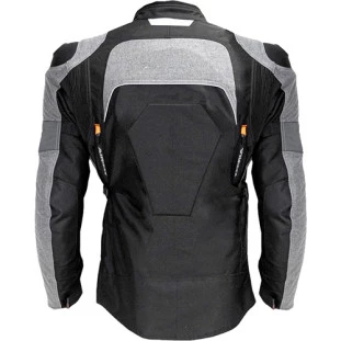 Jaqueta Texx Armor Lady - Preto/Cinza/Laranja - Feminino - Conforto - Bolsos Intenro Impermeável 
