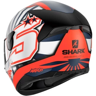 Capacete Shark D-Skwal 2 Johann Zarco - Laranja/Branco/Azul