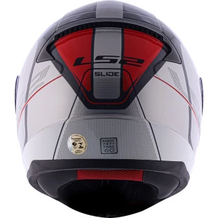 Capacete LS2 FF353 Rapid Slide - Preto/Cinza/Vermelho - Masculino - Feminino