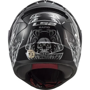 Capacete LS2 FF353 Rapid Crypt - Preto/Branco - Masculino - Feminino