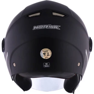 Capacete Norisk Orion Monocolor (Aberto) - Preto Fosco - Para Moto Masculino e Feminino - Unisex
