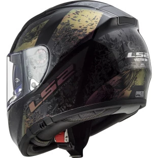 Capacete LS2 Vector FF397 Swipe Rainbow - Preto