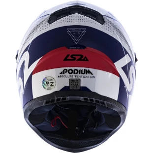 Capacete LS2 FF358 Podium - Azul/Branco/Vermelho - Masculino - Feminino