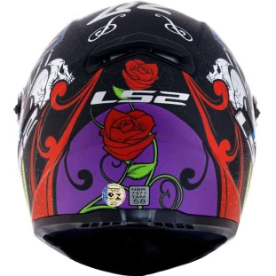 Capacete LS2 FF358 Pigment - Preto/Roxo Fosco - Masculino - Feminino