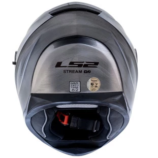 Capacete LS2 FF320 Stream Jeans - Titanium Brilho - Masculino - Feminino - Óculos interno