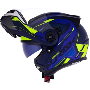 Capacete Norisk Route FF345 Speedmax - Azul Fosco/Amarelo Fluor - Masculino - Feminino 