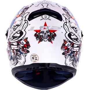 Capacete LS2 FF358 Crazy Clown - Branco - Masculino - Feminino