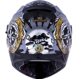 Capacete LS2 FF320 Stream Warrior - Preto/Dourado - Masculino - Feminino - Óculos interno 