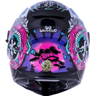 Capacete LS2 FF320 Stream Warrior - Preto/Rosa - Masculino - Feminino - Óculos interno