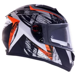 Capacete LS2 Vector Evo FF397 Scratch Preto/Vermelho