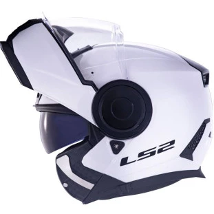 Capacete LS2 Scope FF902 Monocolor - Branco (Articulado)