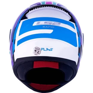 Capacete LS2 FF353 Rapid Flag - Rosa - Masculino - Feminino